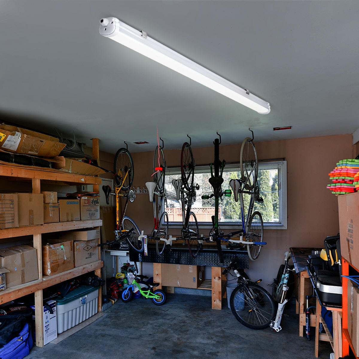 LED DECKENLEUCHTE Weiß Modern - Weiß, Kunststoff (150/6.8/5.9cm)
