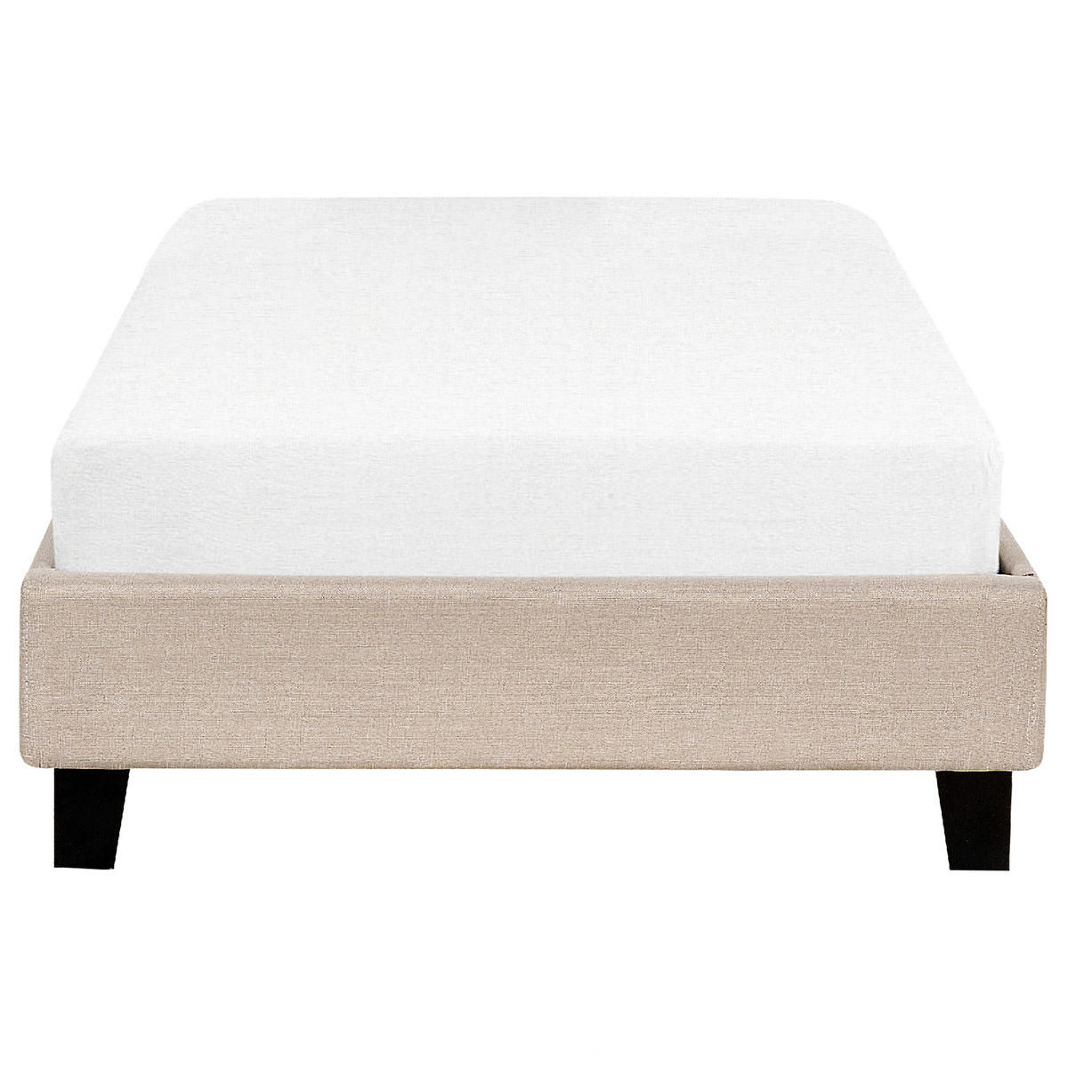 POLSTERBETT mit Lattenrost 90/200 cm Beige Roanne - Beige, Textil (90/200cm) - Beliani