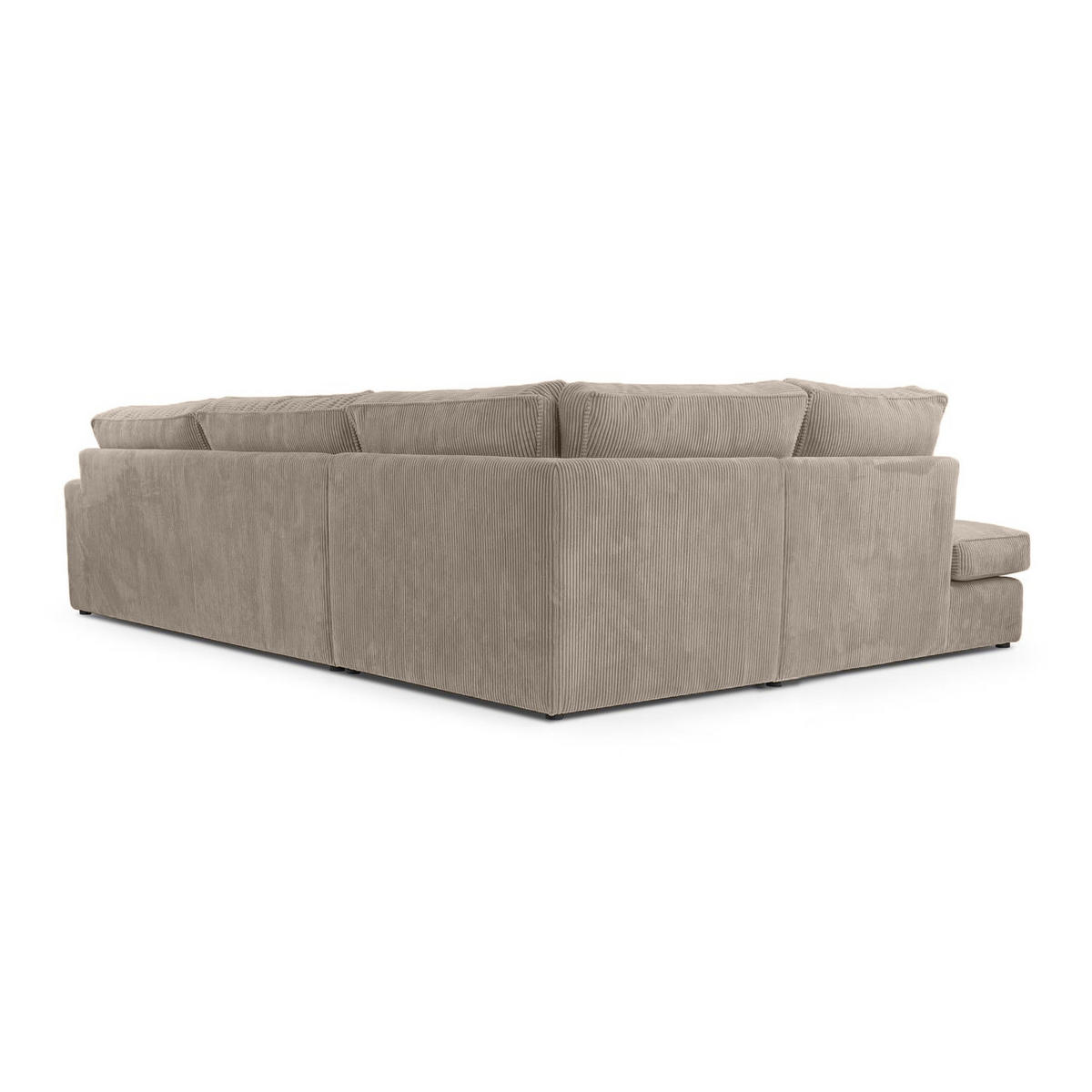 ROHOVÁ pohovka Parma bez funkce spaní, cappuccino, levá - černá/kapučínová, textil (314/224cm) - Beautysofa