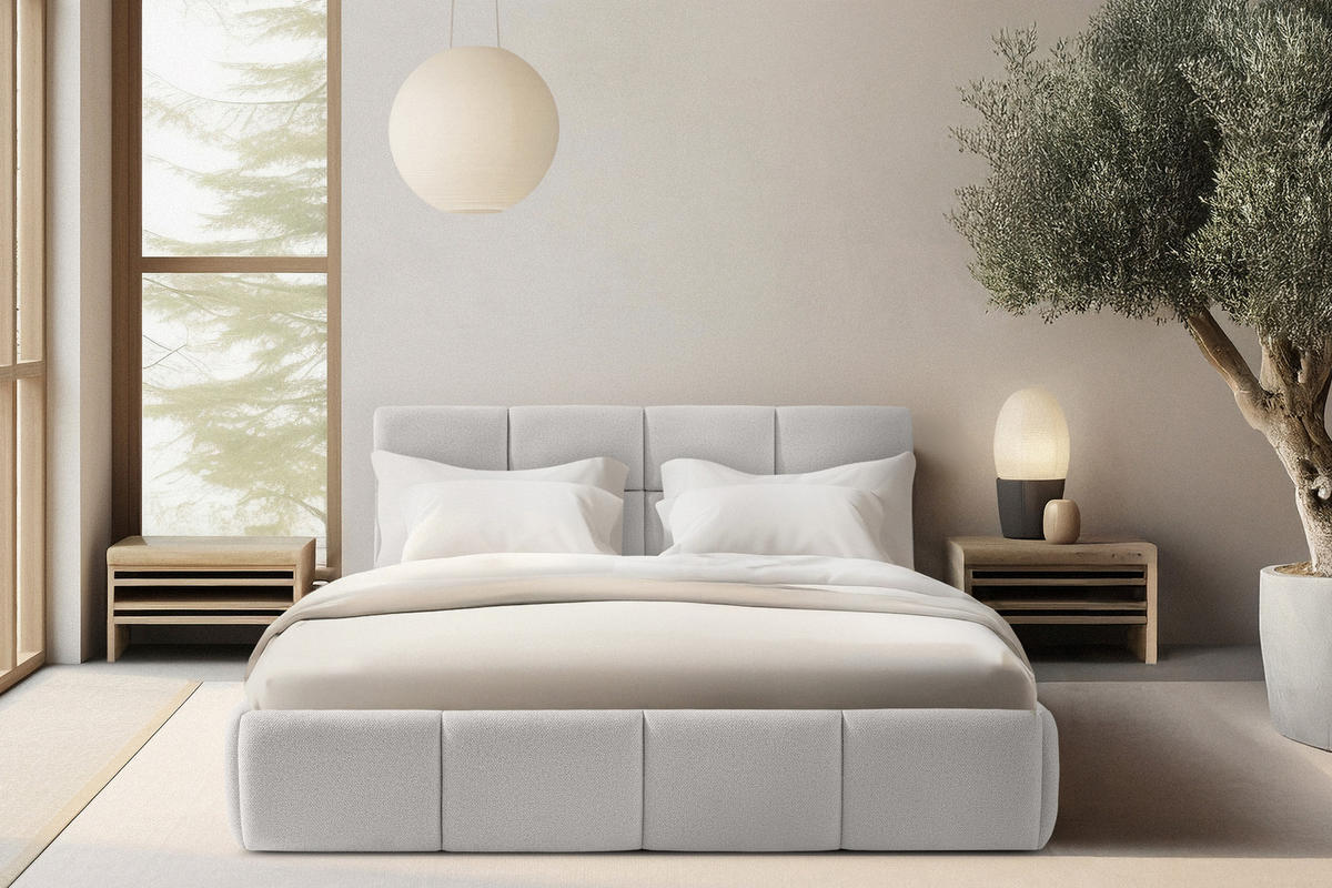 POLSTERBETT ALTOS, weiß - Weiß, Holz/Holzwerkstoff (160/200cm) - KONSIMO®