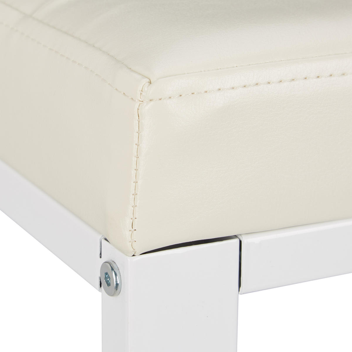 SCHUHBANK - Weiß, Holzwerkstoff/Textil (90.5/50/30.5cm) - Relaxdays