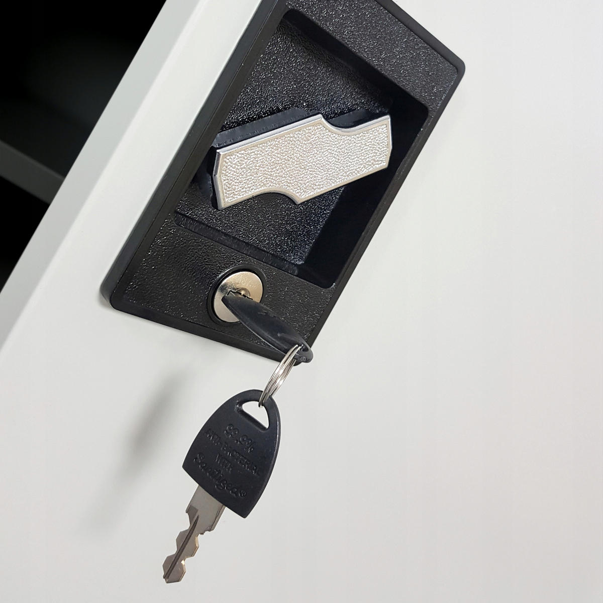 METALLSCHRANK Beata - Anthrazit/Weiß, Metall (90/93/40cm) - Jan Nowak