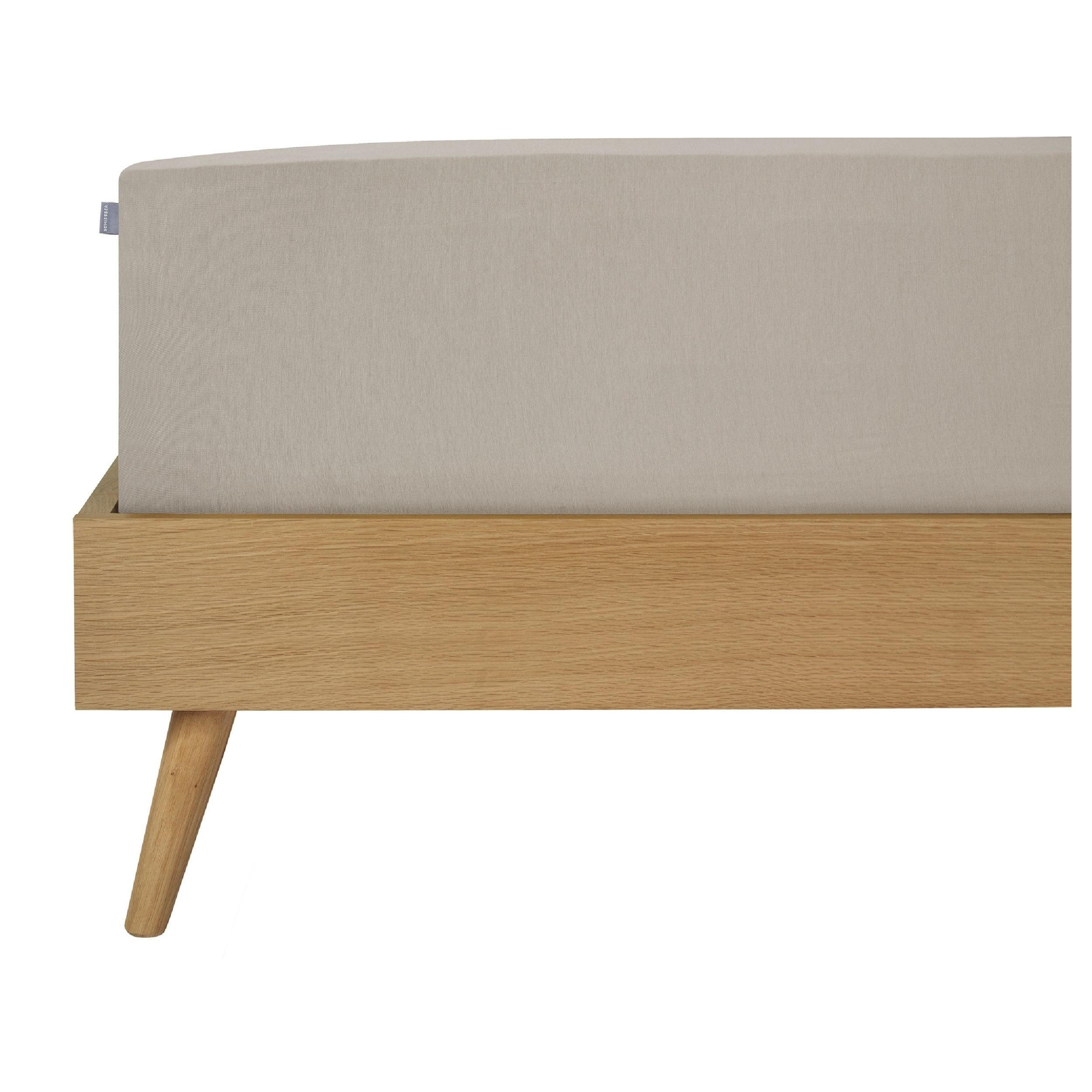 SPANNBETTLAKEN Jessi 100% Baumwolle 180x200 cm Helltaupe - Taupe, Textil (180/200cm) - SCHIESSER