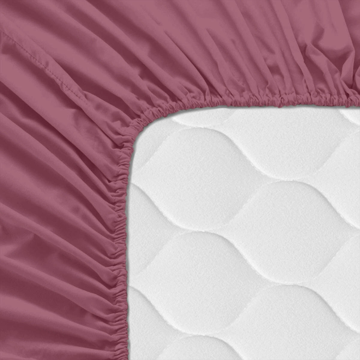 SPANNBETTTUCH basic 160x200x32 cm magenta - Magenta, Textil (160/200cm) - Happy Friday