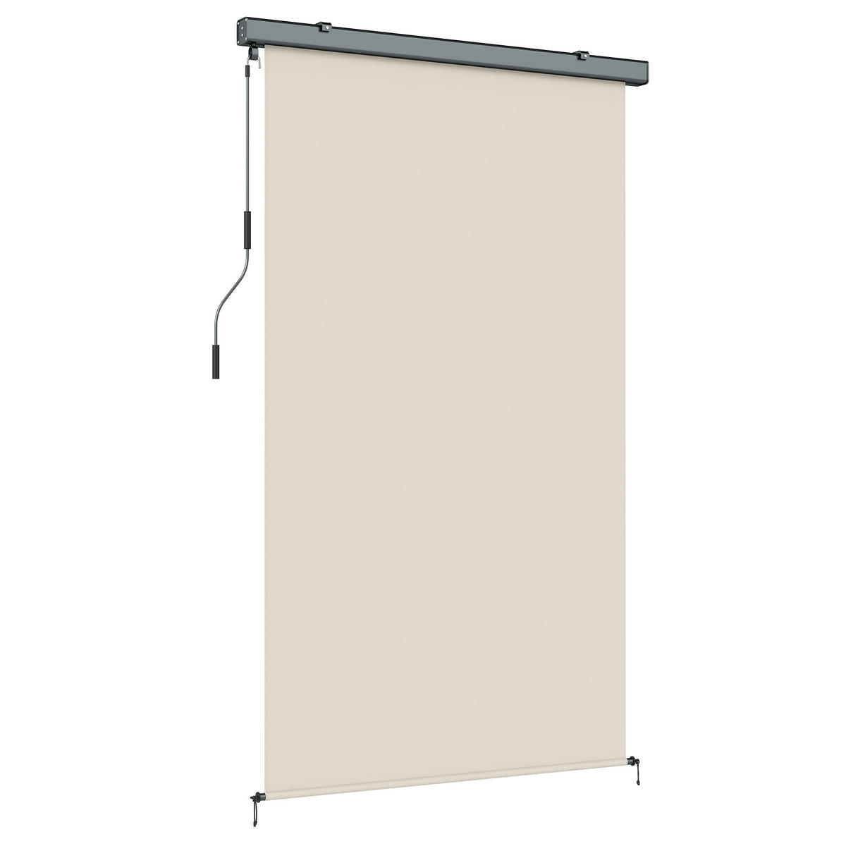 MARKISE DE-18474 Außen mit Kurbel und Alu-Kassette Creme - Creme, Textil (160/250cm) - ComfortXL