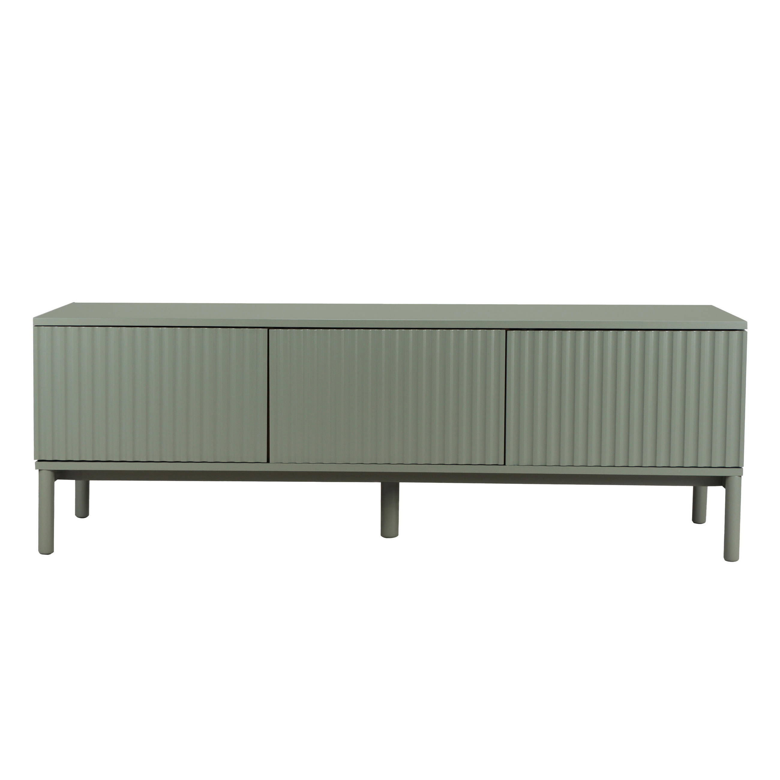 TV-ELEMENT Melton Grün 160 cm x 55 cm - Grün, Holzwerkstoff (160/55/40cm) - Kenay Home
