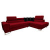 ECKSOFA Cotere Premium, Seite: Rechts - Rot, Holz/Textil (270/202cm) - MIRJAN24