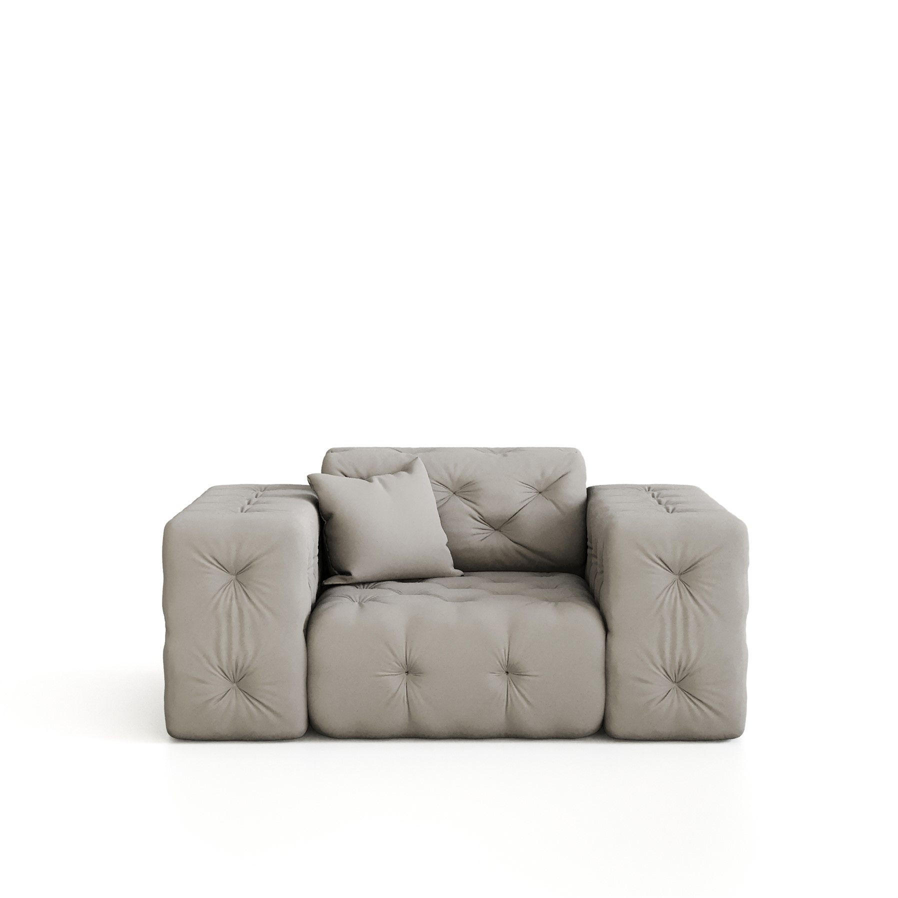Thumbnail - Fun Möbel Sessel, Schwarz, Textil, 121x78x96 cm, Wohnzimmer, Sessel, Polstersessel