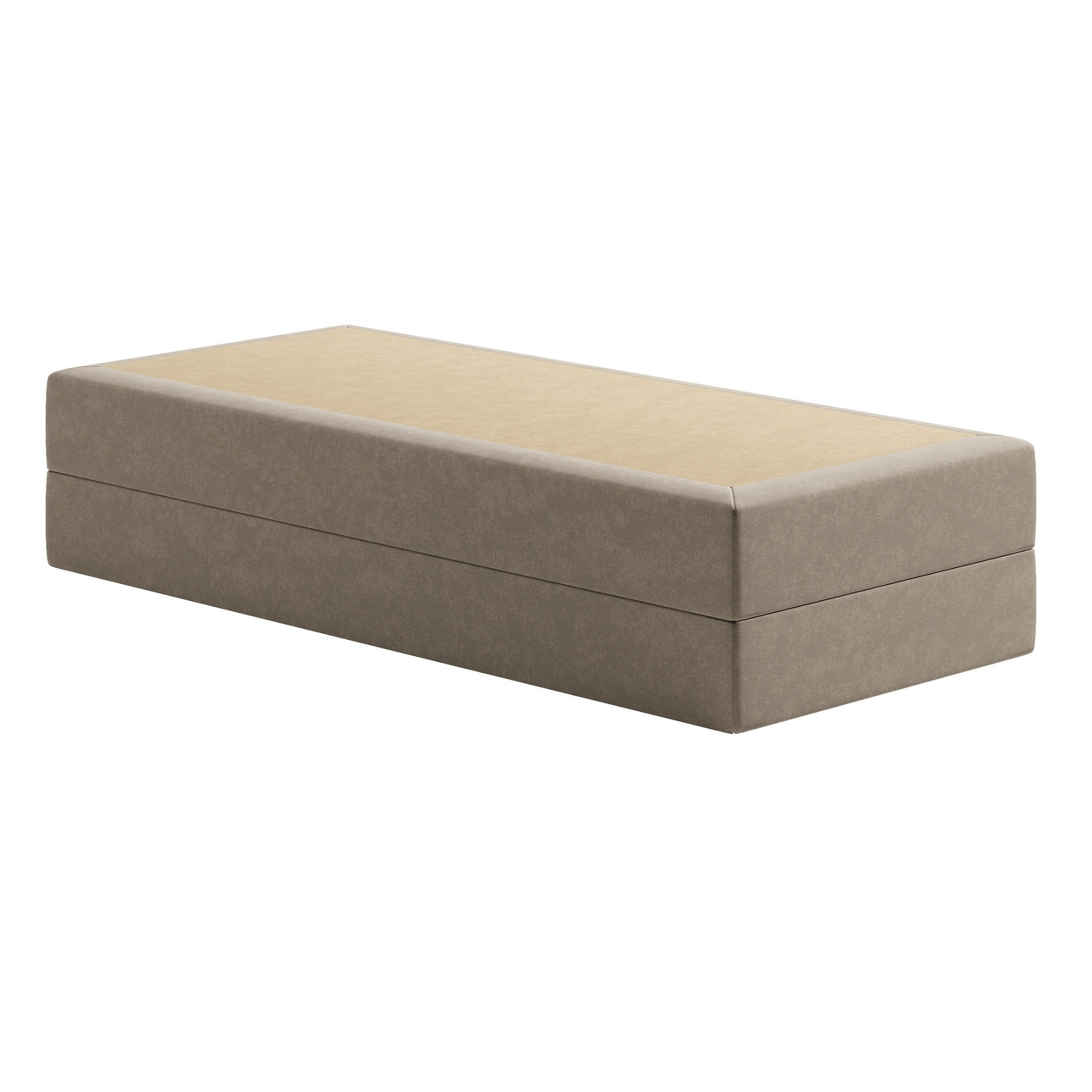 BOXSPRINGBETT mit Bonnell Matratze, 100 x 200 cm, in Beige - Beige, Naturmaterialen (100/200cm) - Home Collective