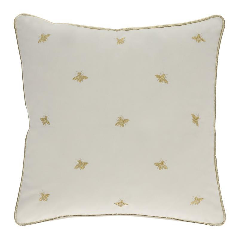 BESTICKTER KISSENBEZUG Beliamo - Weiß, Textil (45/45cm) - home&you