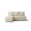 ECKSOFA mit Schlaffunktion SAVIO MINI Curio 09 Links - Ecru, Textil (200/140cm) - Bedante