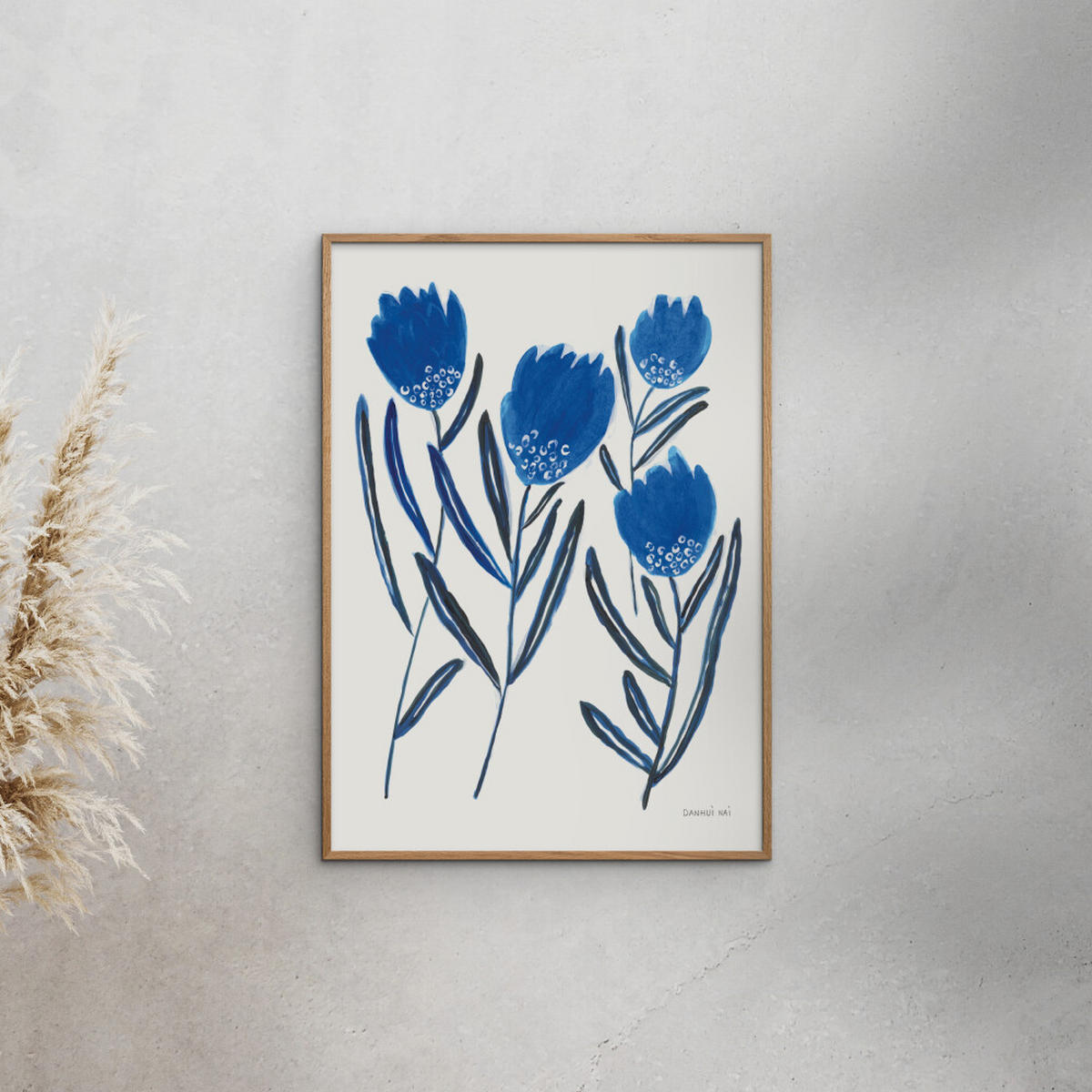 POSTER Wild Apple - Borrowed and Blue II - Blau, Papier (50/70/0.1cm) - Poster&Frame