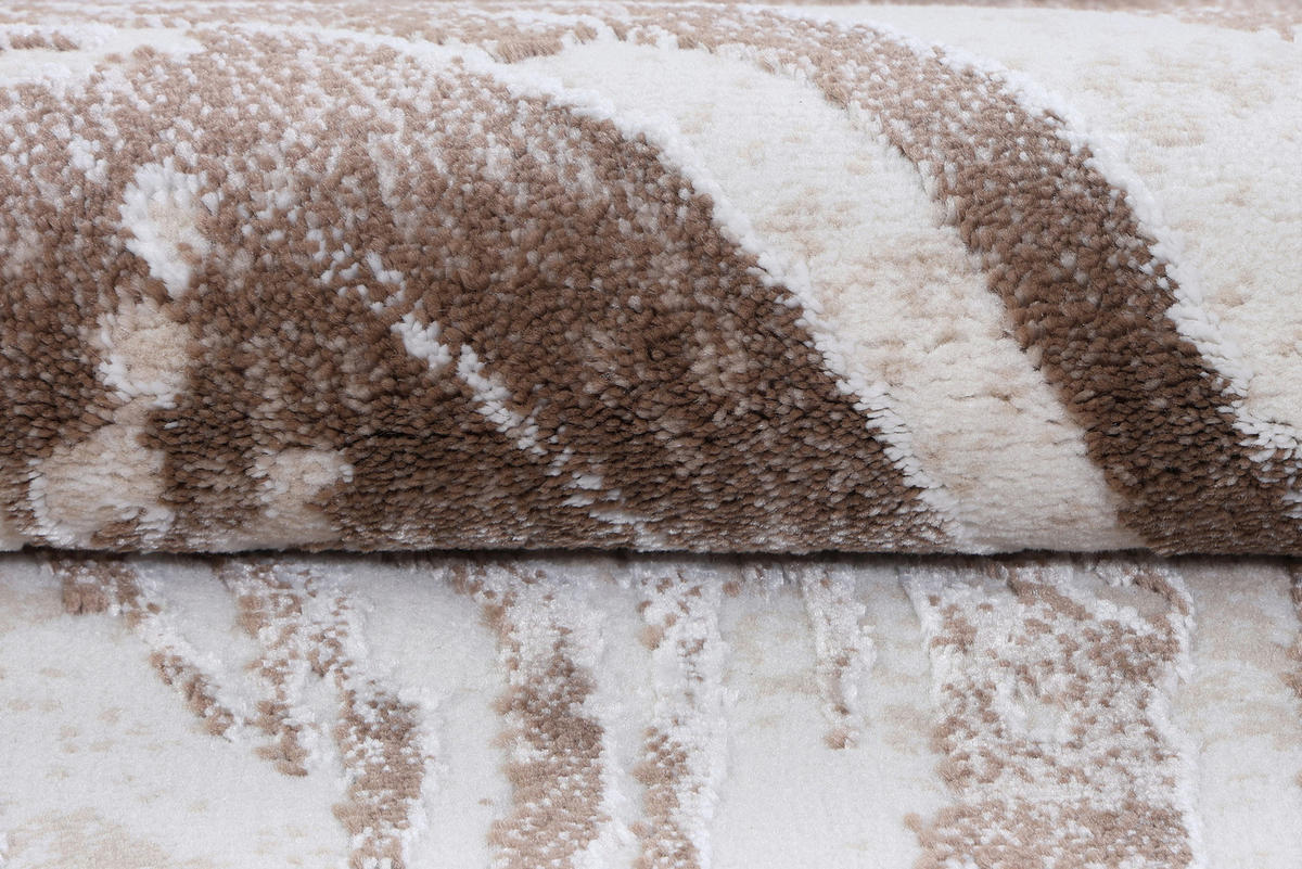 TEPPICH COMO Hellbraun 140/200 cm - Hellbraun, Kunststoff (140/200cm) - Tapiso