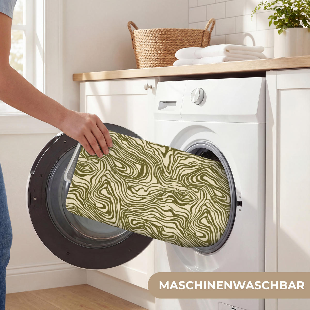 WC PŘEDLOŽKA Abstraktní - Mramor - Zelený 50x80 cm - tmavě zelená, textil/plast (50/1cm) - OnlyWow