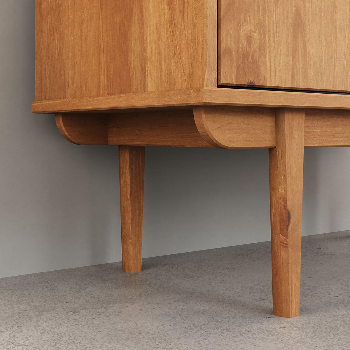 HIGHBOARD SIMONA - Eichefarben, Holz (80/133/37cm) - IDIMEX