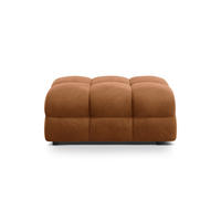 POUF Kendal aus Samt kamel - Hellbraun, Textil (104/45/72cm) - Micadoni