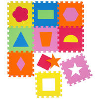SPIELMATTE ab Null 90 cm Baby Puzzlematte Formen - Multicolor, Kunststoff (30/30cm) - Littletom