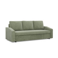 SOFA 3-SITZER MIT SCHLAFFUNKTION NEO, Cord - Grün - Grün, Textil (220/92/92cm) - Mebligo