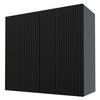 KÜCHENHÄNGESCHRANK Lamello W3/80 Schwarz Matt / Grau 80 / 32,5 / 72cm - Schwarz/Grau, Holz/Holzwerkstoff (60/72/32.5cm) - Feldmann-Wohnen