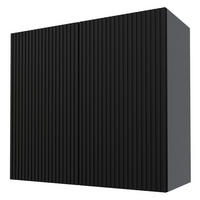 KÜCHENHÄNGESCHRANK Lamello W3/80 Schwarz Matt / Grau 80 / 32,5 / 72cm - Schwarz/Grau, Holz/Holzwerkstoff (60/72/32.5cm) - Feldmann-Wohnen
