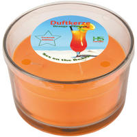 DUFTKERZE "Cocktail Edition" Sex on the Beach - Orange, Naturmaterialien (13/8cm)