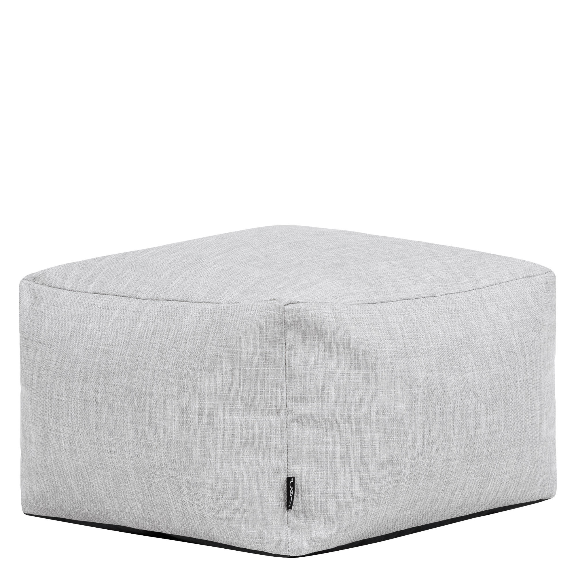 POUF Outdoor Amara - Grau, Textil (40/24/40cm) - icon