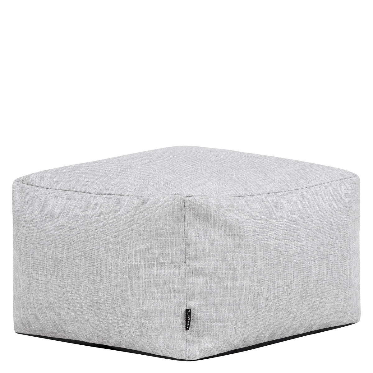 POUF Outdoor Amara - Grau, Textil (40/24/40cm) - icon