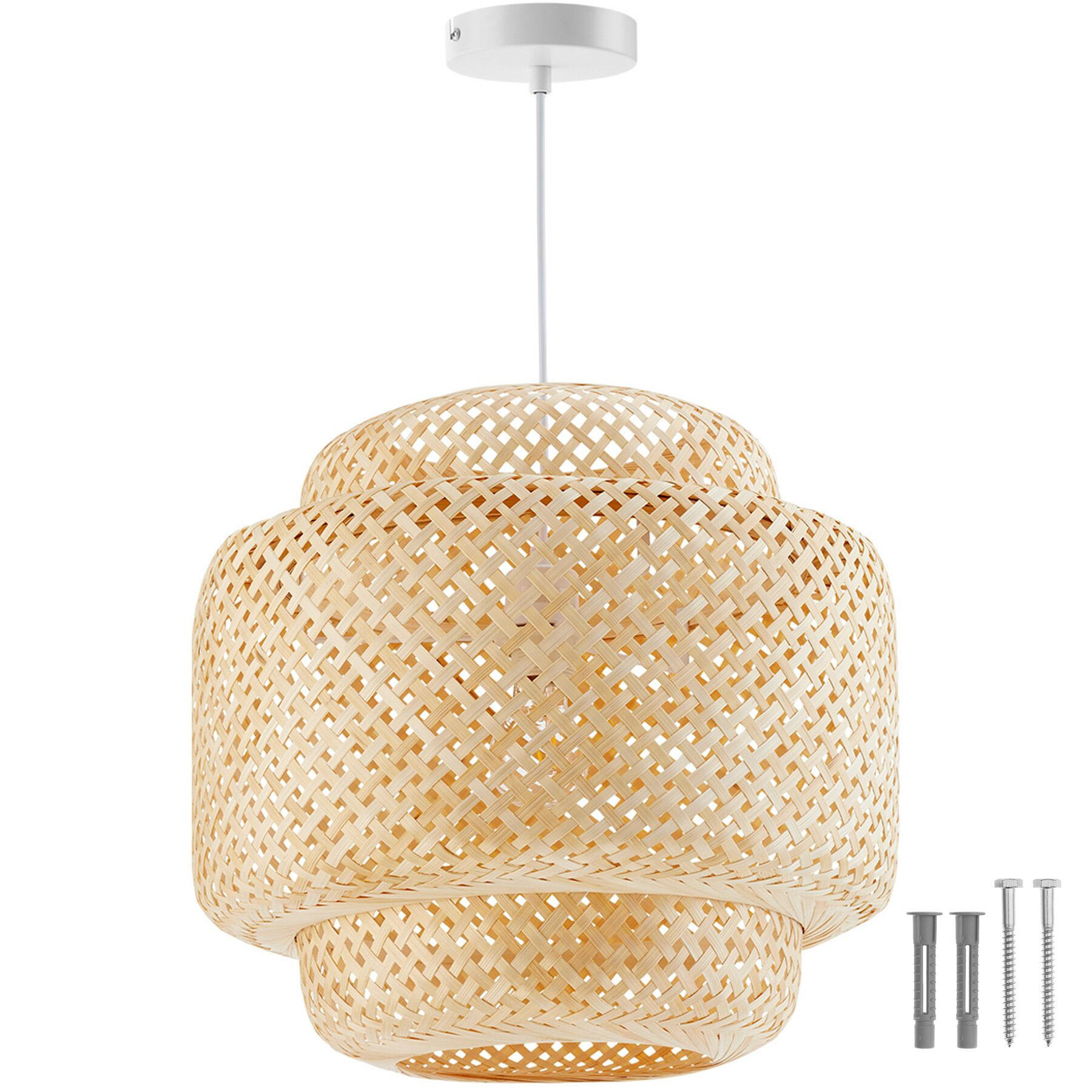 DECKENLEUCHTE Lignea Lux Aus Bambus,40 x 39 cm ,braun - Braun, Holz (40/40/39cm) - tectake