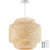 DECKENLEUCHTE Lignea Lux Aus Bambus,40 x 39 cm ,braun - Braun, Holz (40/40/39cm) - tectake