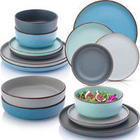 TAFELSERVICE BOMBAY SKY SHADES - 16 tlg aus Steingut - Multicolor, Stein (27/9.5/27cm) - Sänger