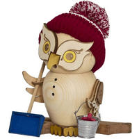 RAUCHFIGUR Schneefeger 15 cm - Multicolor, Holz (10/15/10cm)