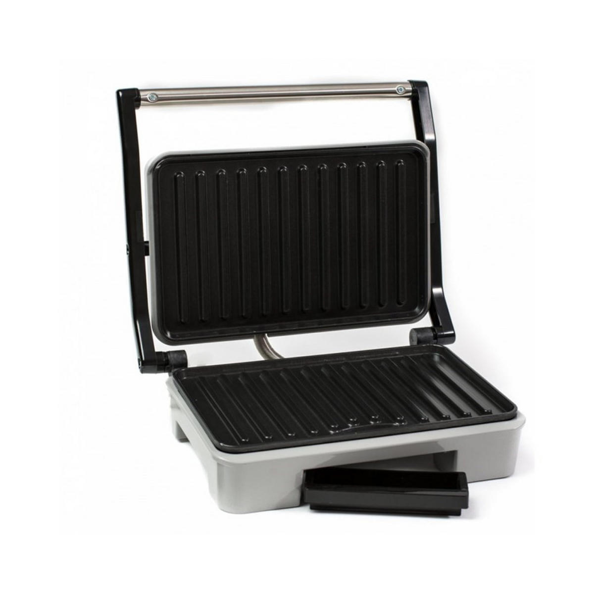 ELEKTROGRILL Silber 23/14/14 cm 31663 - Silberfarben, Metall (14/14/23cm) - Husla 