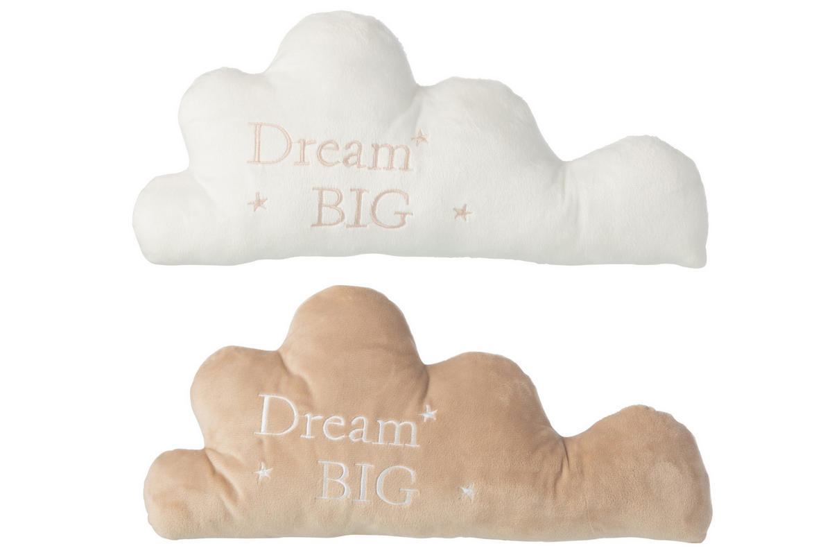 WOLKE POLY Weiß - Weiß, Textil (6/31cm) - J-Line