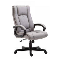 DREHSTUHL Stoff Grau - Schwarz/Grau, Kunststoff/Textil (66/106/70cm) - CLP