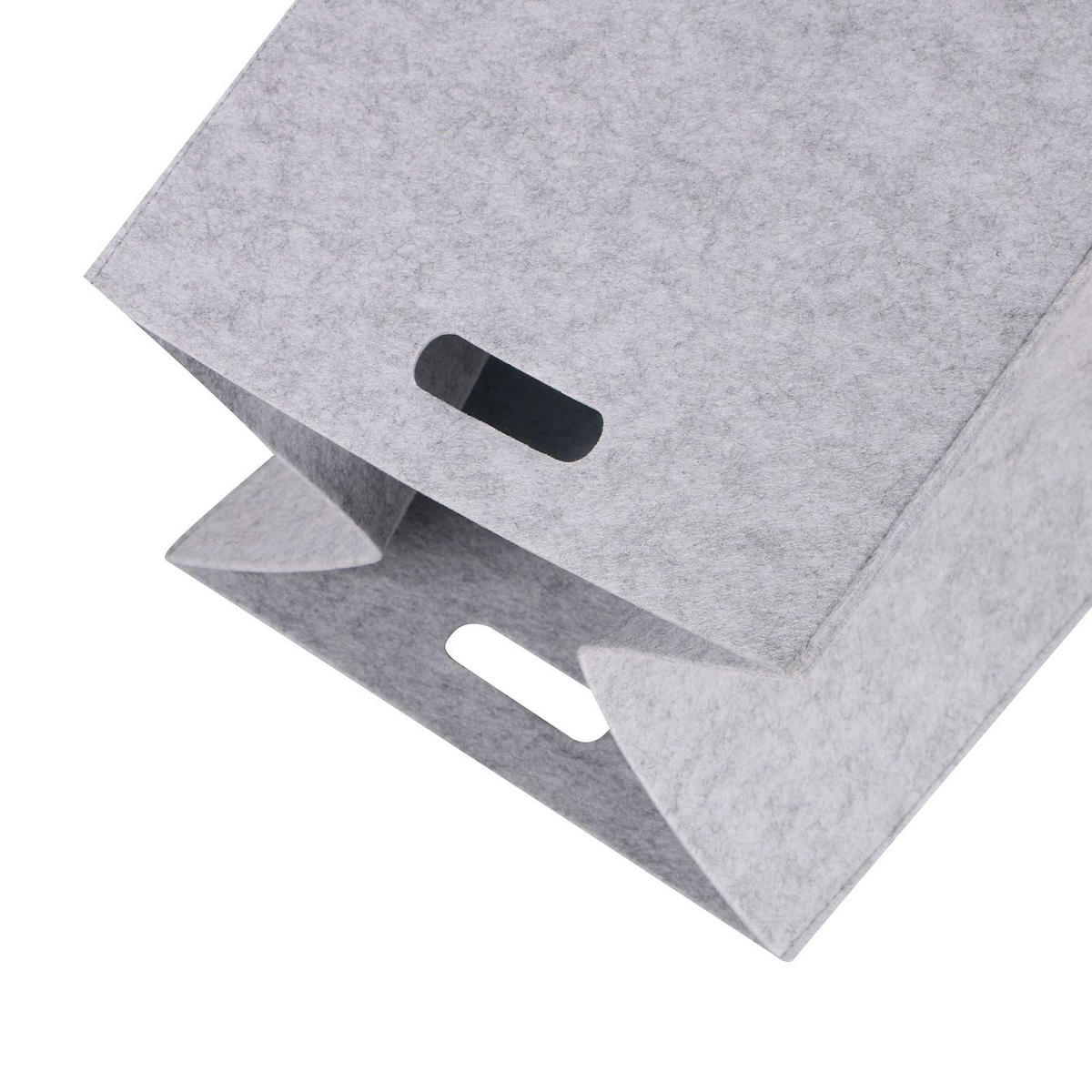 FALTBOX FELT 2ER-SET - Grau, Textil (32/32/32cm) - IDIMEX
