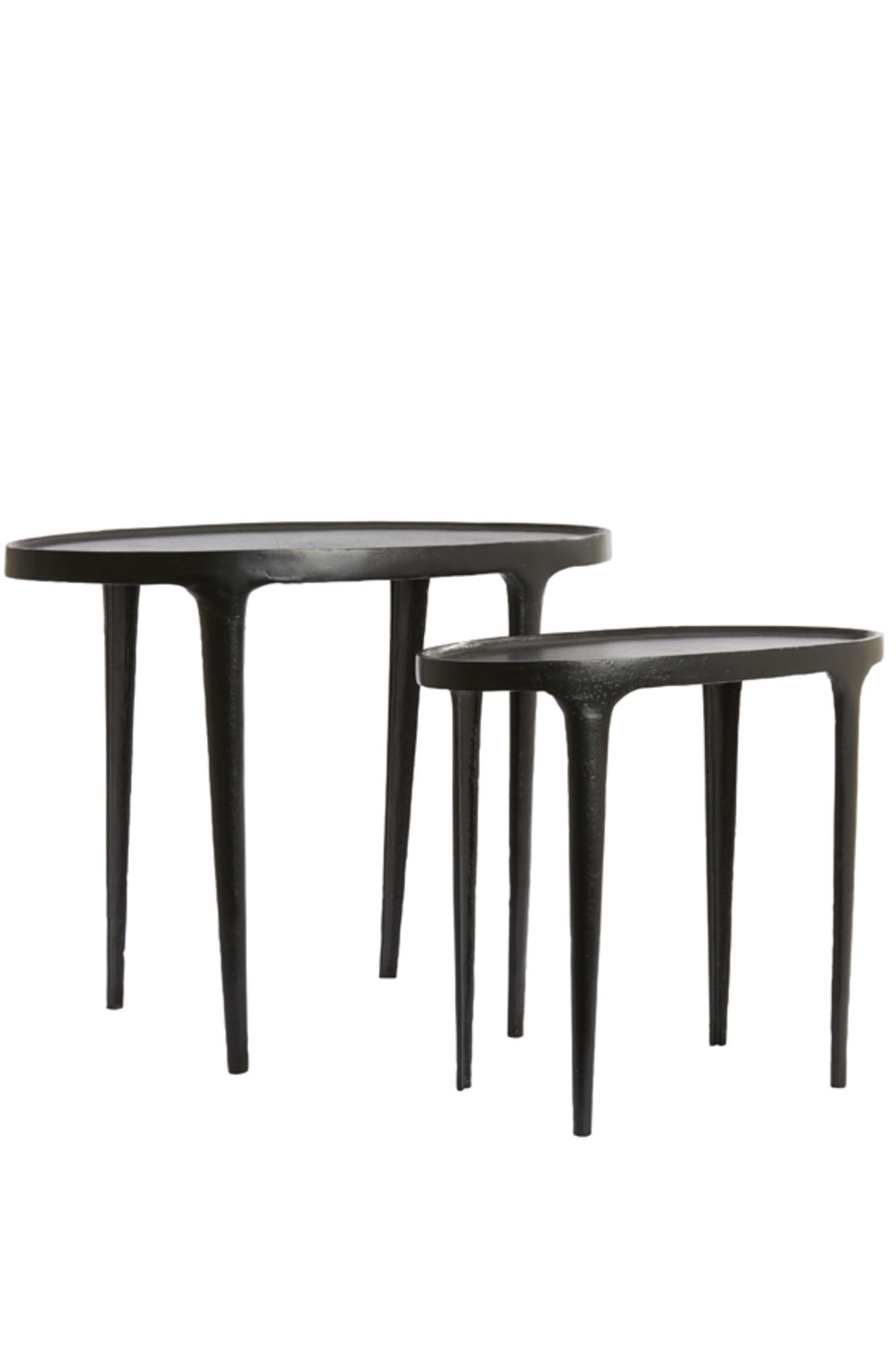Light & Living Beistelltisch Schwarz 33x53x70 cm