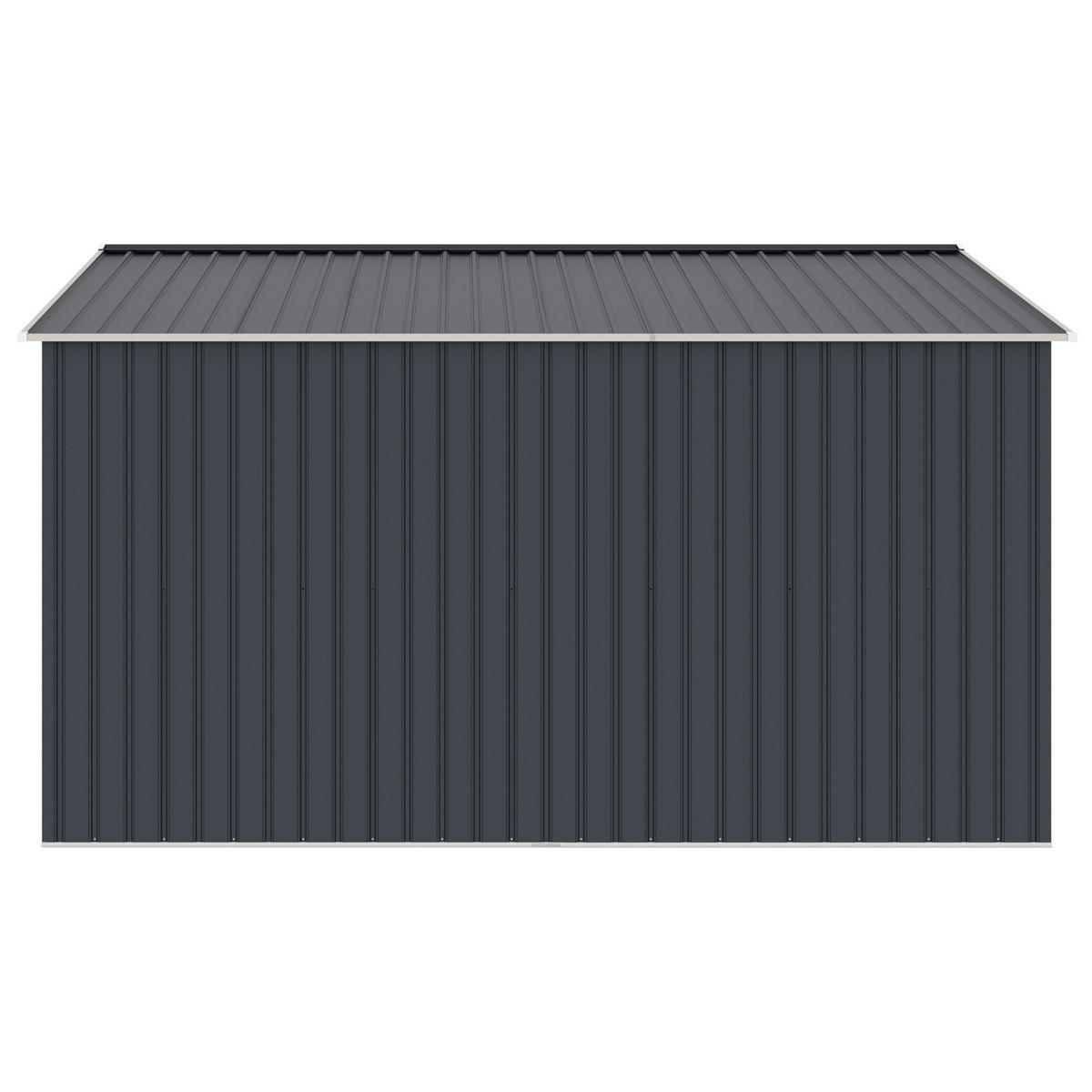 GERÄTEHAUS mit Bodenrahmen Metall S350 Grau - Grau, Metall (341/201/322cm) - HATTORO
