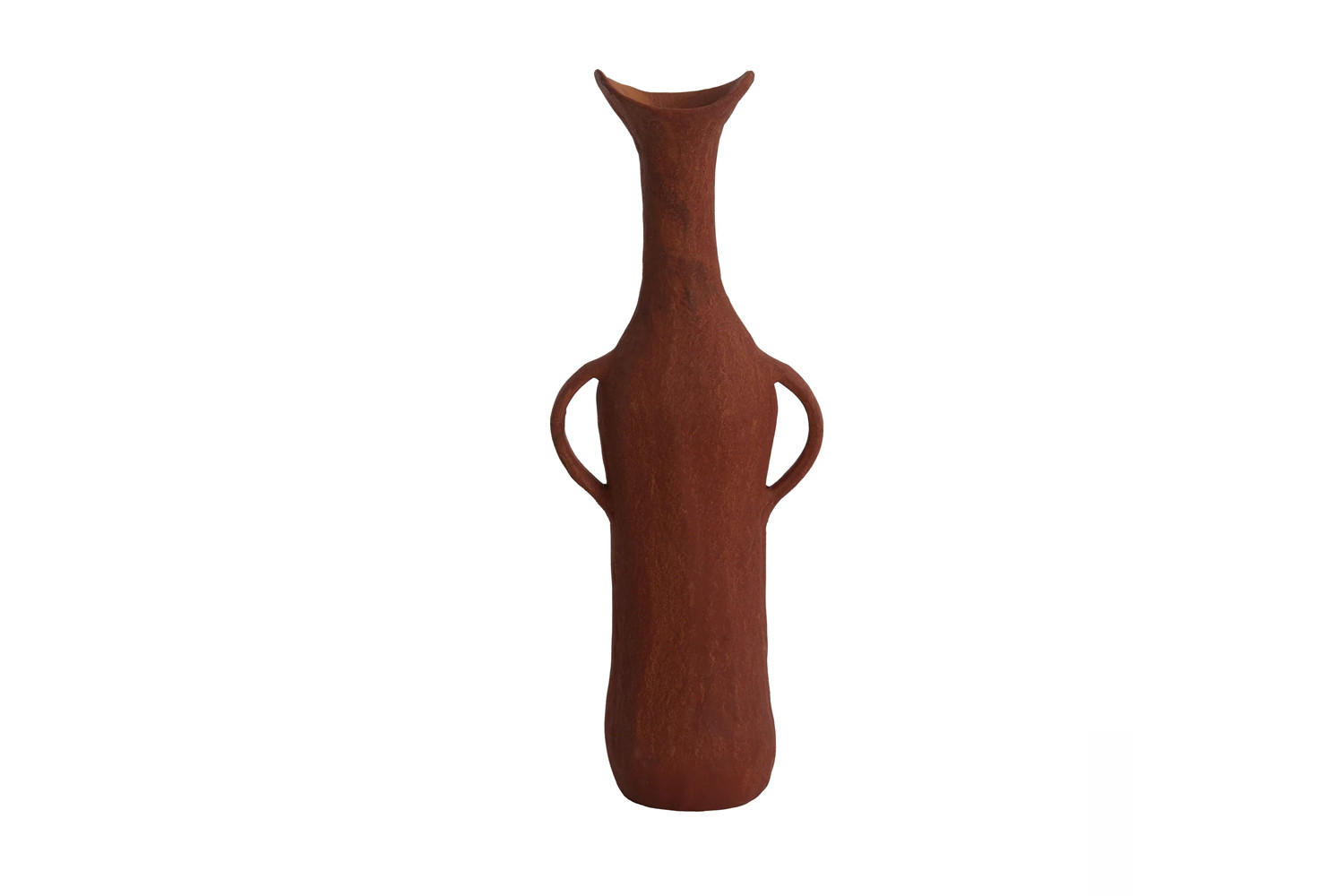 METALLVASE ANCONI 15x9,5x40 cm, Metall, Rot - Rot, Metall (40cm) - Light & Living