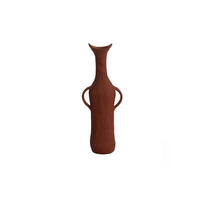 METALLVASE ANCONI 15x9,5x40 cm, Metall, Rot - Rot, Metall (40cm) - Light & Living
