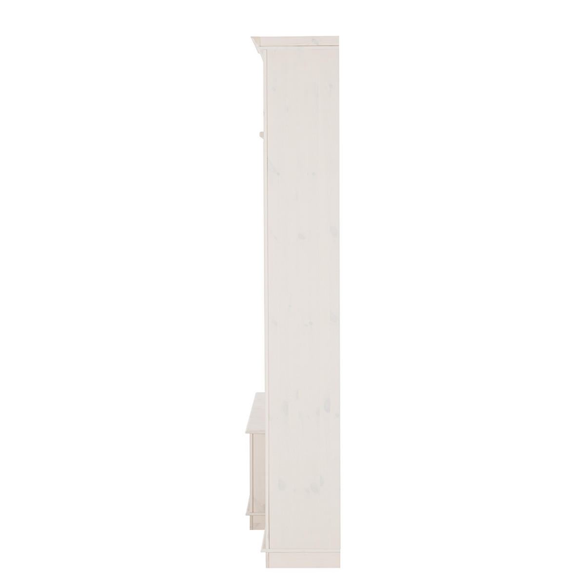 WOHWAND - Kiefer massiv - Typ A - Weiß/Kieferfarben, Holz (288/223/45cm) - home24