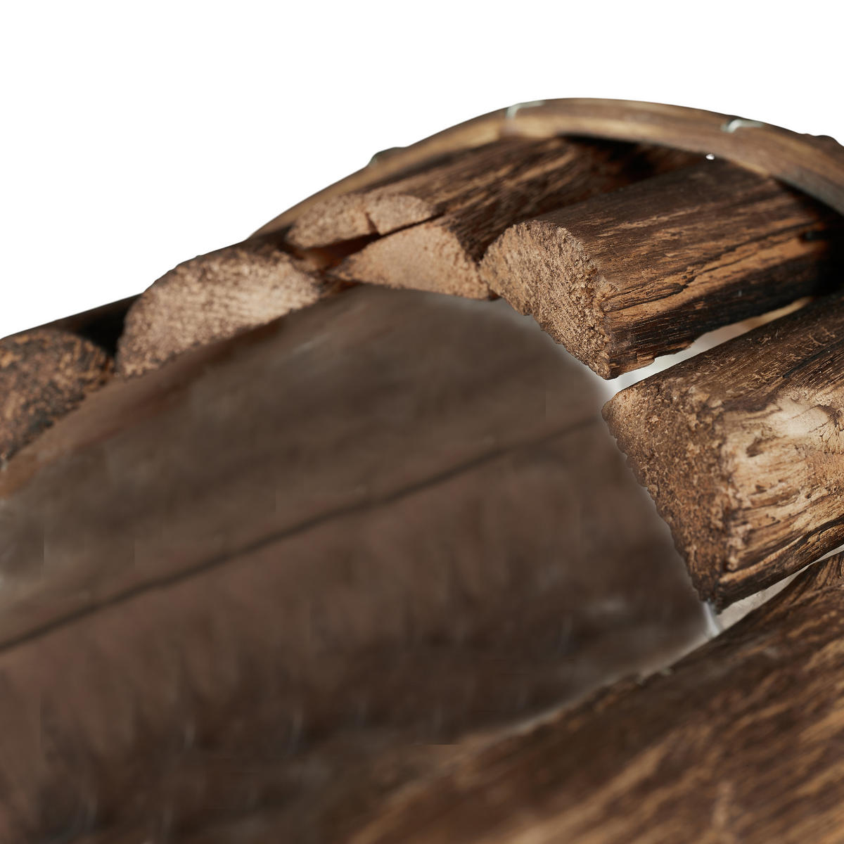 2XBLUMENKASTEN - Braun, Holz/Kunststoff (40/18/14cm) - Relaxdays