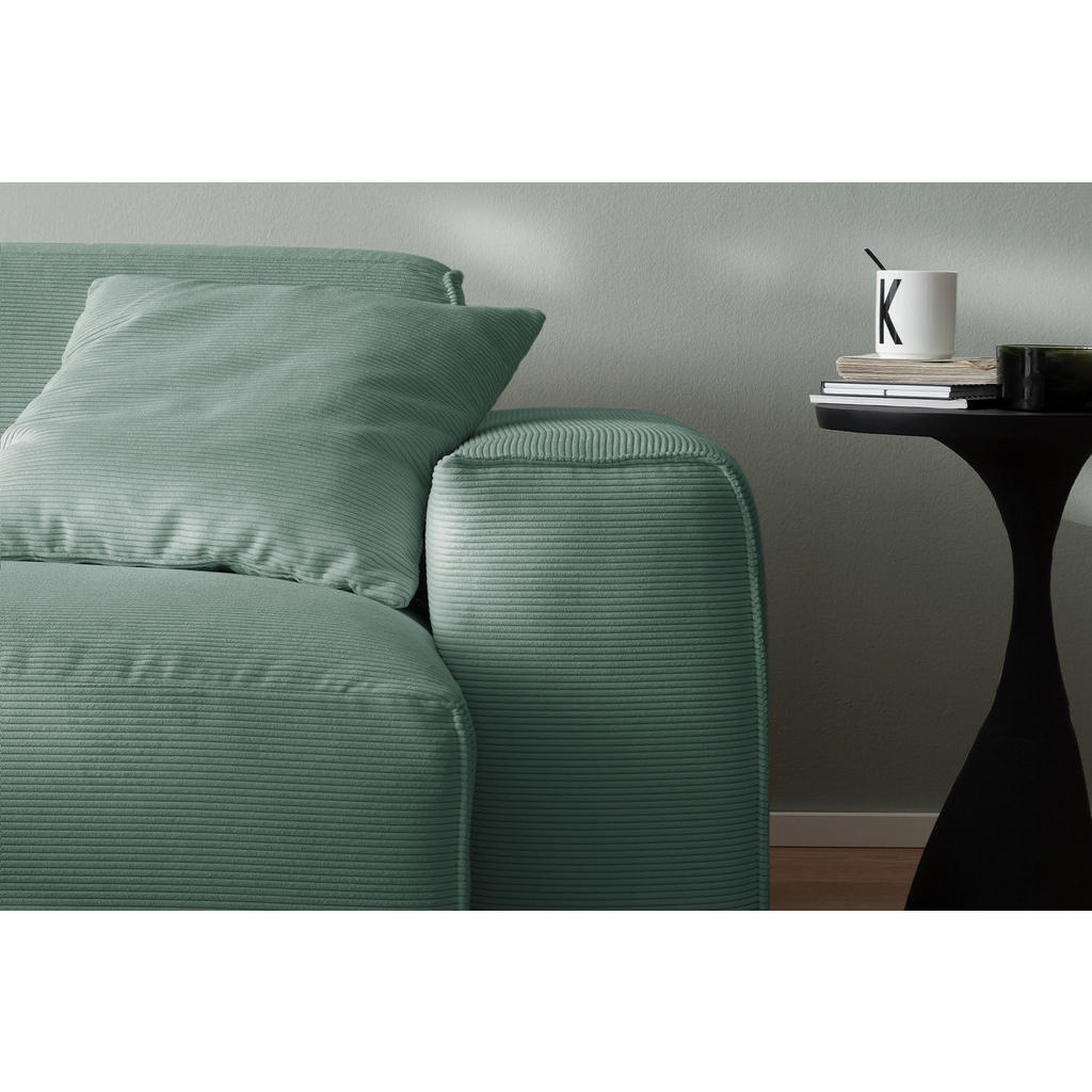 Thumbnail - Kawola Sofa, Smaragdgrün, Textil, Echtholz, 3-Sitzer, Füllung: Kaltschaum, 256x71x101 cm, Wohnzimmer, Sofas & Couches, S...