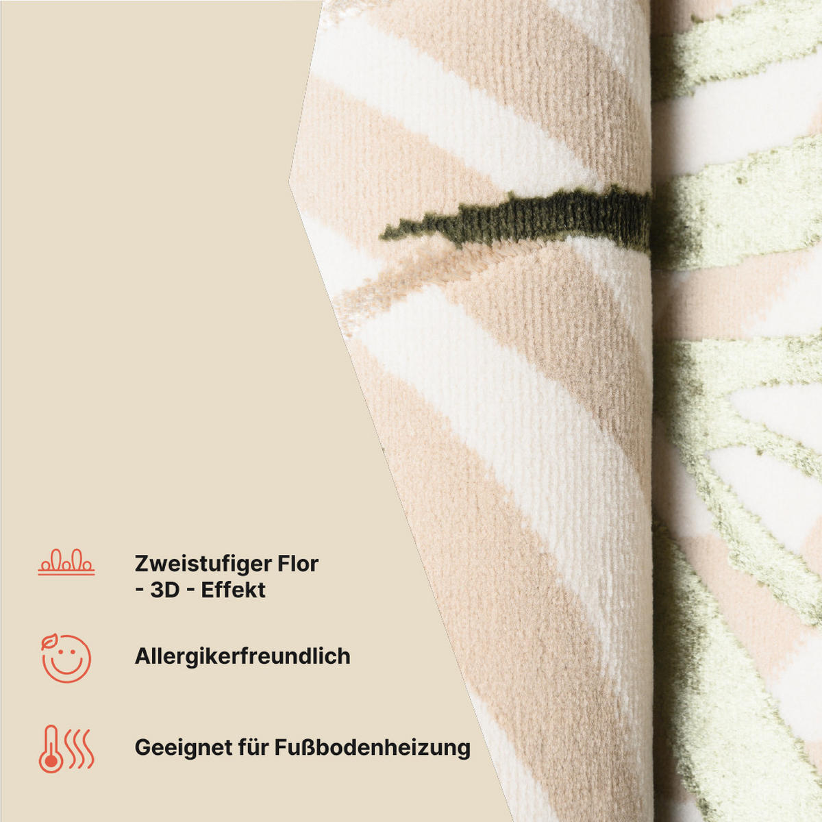 TEPPICH GOLDEN Creme Beige 200/300 cm - Beige, Kunststoff (200/300cm) - Tapiso