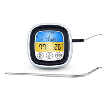 GRILLTHERMOMETER mit Timer - Weiß, Kunststoff - Intirilife