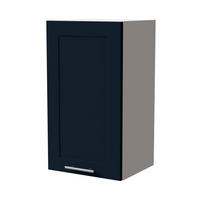 HÄNGESCHRANK Oslo W2/40 Weiß / Indigo Matt 40 / 32,5 / 72cm - Weiß/Dunkelblau, Holz/Holzwerkstoff (40/72/32.5cm) - Feldmann-Wohnen