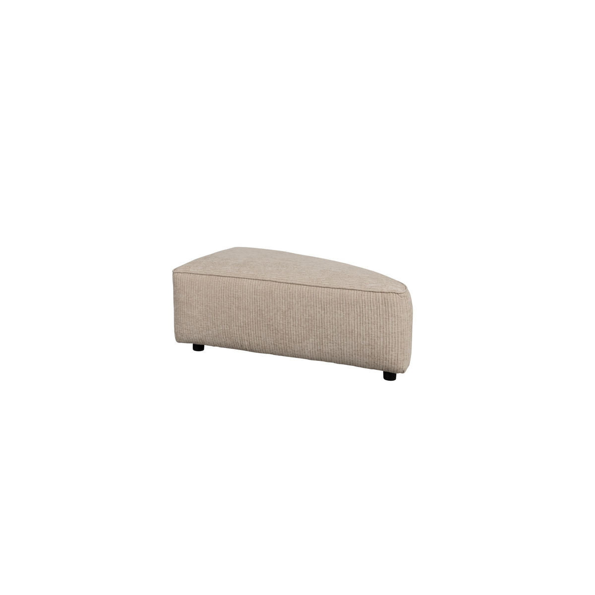 SOFA ELEMENT Hunter Rund Ecken Rechts Sand/ Beige - Beige, Textil (60/38/100cm) - Zuiver