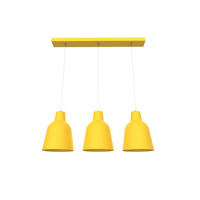 HÄNGELEUCHTE Dong Linear - Gelb, Metall (17/70/22cm) - Lumicom