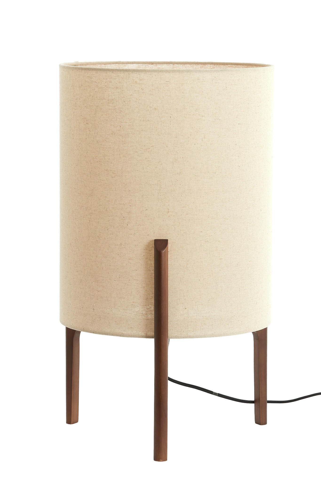 TISCHLAMPE Litto Braun Ø35/58 cm - Dunkelbraun, Holz (35/35/58cm) - Light & Living