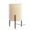 TISCHLAMPE Litto Braun Ø35/58 cm - Dunkelbraun, Holz (35/35/58cm) - Light & Living