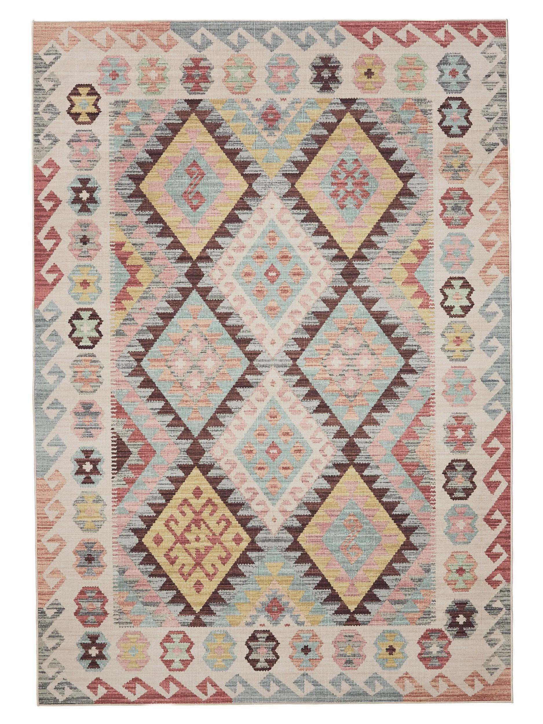 VINTAGE-TEPPICH George waschbar 120x170 cm - Multicolor, Kunststoff (120/170cm) - benuta